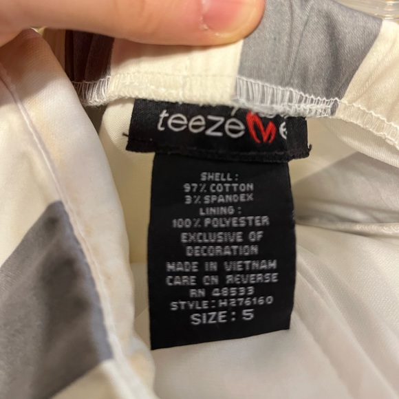 Gray and White Striped Dress - Picture 2 of 6